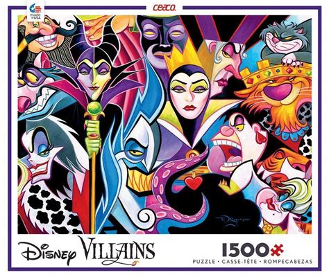 Disney Villains 1500 Piece Jigsaw Puzzle Disney Puzzles Disney