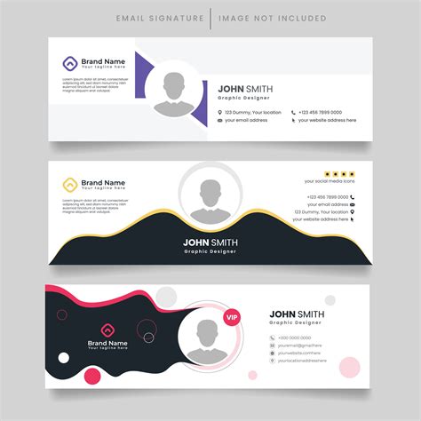 conjunto de corporativo negocio profesional correo electrónico firma
