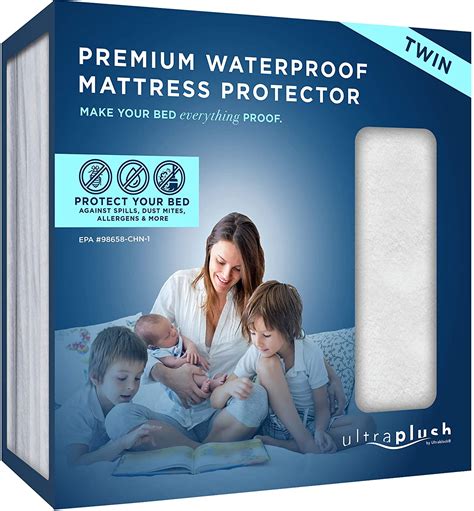 UltraPlush Premium Twin Mattress Protector Cover Pad - Waterproof ...