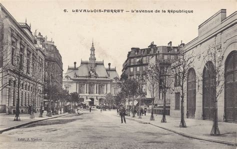 Levallois Perret L Avenue De La R Publique Carte Postale Ancienne