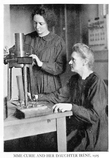 Portrait of Marie Curie and her daughter Irene free public domain image ...