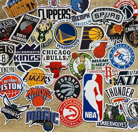 NBA Team Logo Stickers / Decals | Etsy