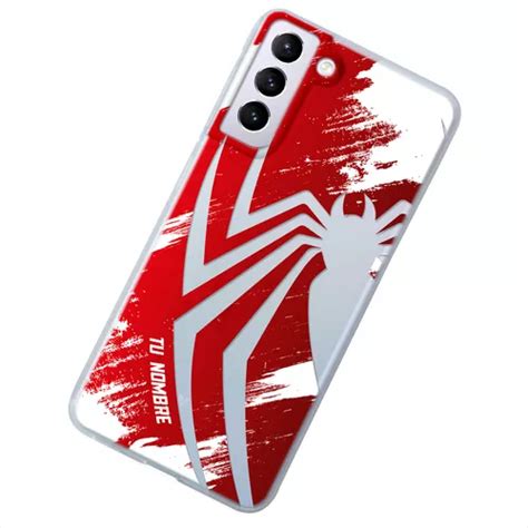 Funda Para Galaxy Spiderman Logo Con Tu Nombre Personalizada Envío gratis