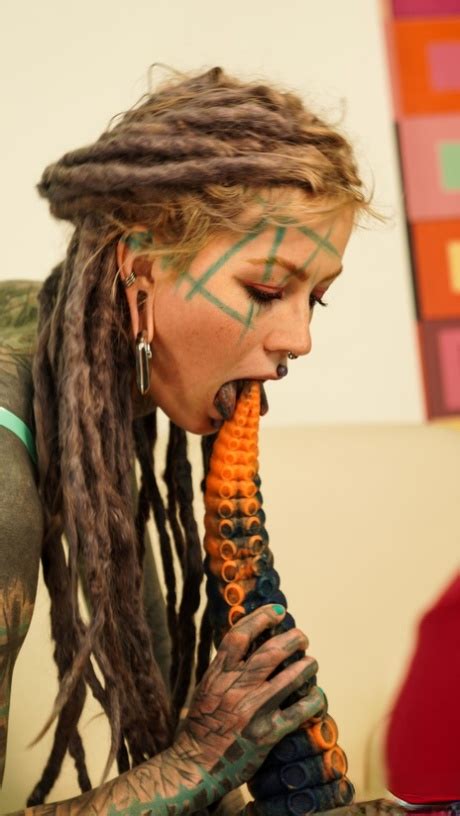 Body Modifier Anuskatzz Takes A Big Dildo To Her Filthy Asshole CoedCherry