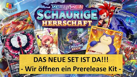 Schaurige Herrschaft Prerelease Kit Opening Pokemon Booster Opening