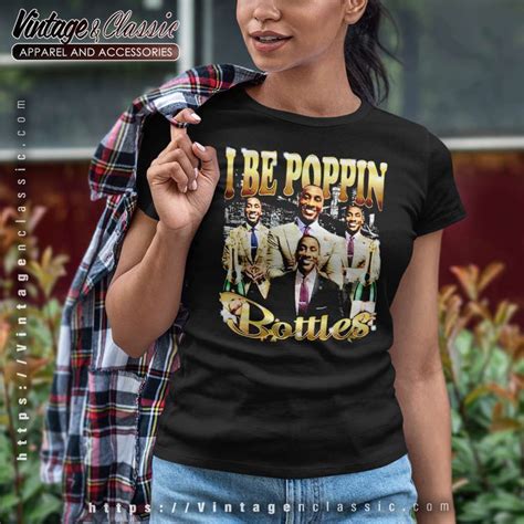 I Be Poppin Bottles Shannon Sharpe Shirt Vintagenclassic Tee