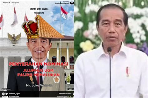 Begini Respon Jokowi Usai Dinobatkan Bem Ugm Sebagai Alumni Paling