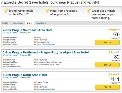 Expedia Secret Saver Hotels - deep hotel discounts on unnamed hotels ...