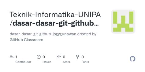 Github Teknik Informatika Unipadasar Dasar Git Github Jogygunawan