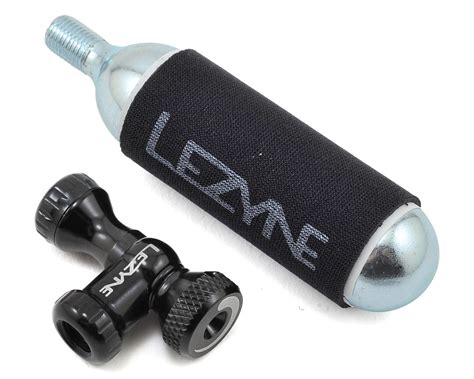 Lezyne Control Drive Co Inflator Black W G Cartridge