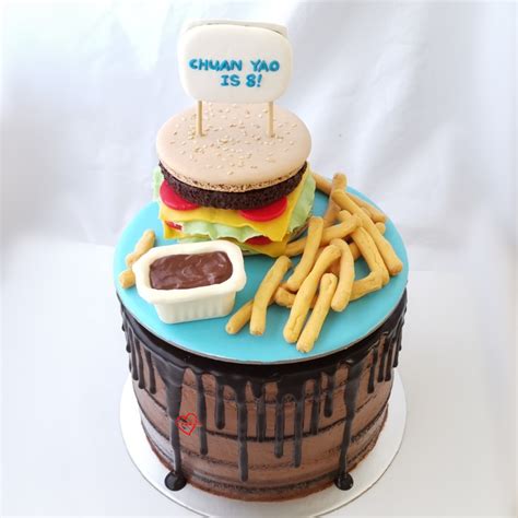 Loving Creations for You: Fastfood Themed Chocolate Cake