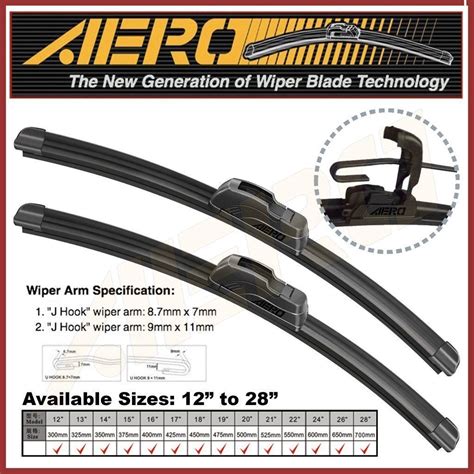 Oem Quality 22 21 Aero Premium All Season Windshield Wiper Blades Set Of 2