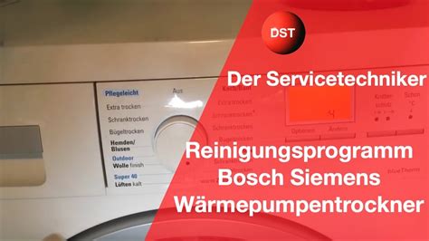 Fehler Behälter leeren Bosch Siemens Trockner reinigen clean dryer