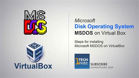 Installing Ms Dos In Virtualbox Youtube