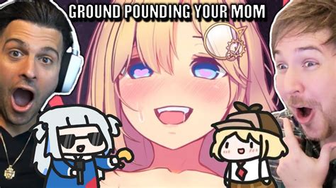 Amelia Watson Ground Pounding Our Moms Hololive Memes Newb With Nagzz