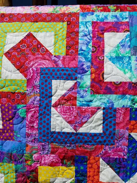 All Stacked Upis Another Kaffe Fassett Inspired Quilt Made Etsy Canada Kaffe Fassett Quilts