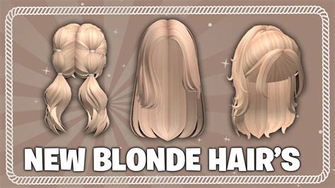 HURRY FREE BLONDE HAIR IN ROBLOX 2024 YouTube
