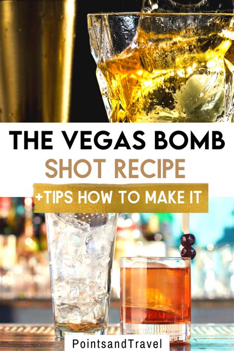 The Vegas Bomb Shot Recipe: With Tips On How to Make the Cocktail