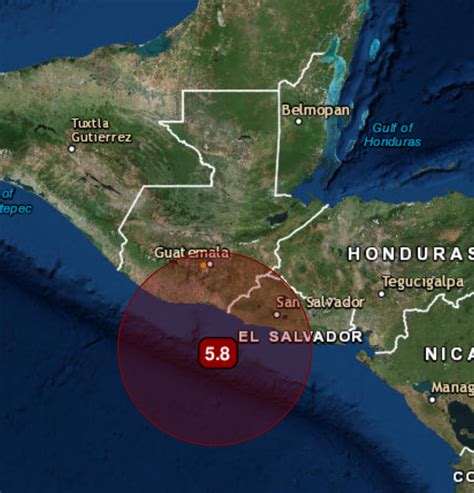 Sismo M5 8 M6 0 sacude el Pacífico de Centroamérica ClimaYa