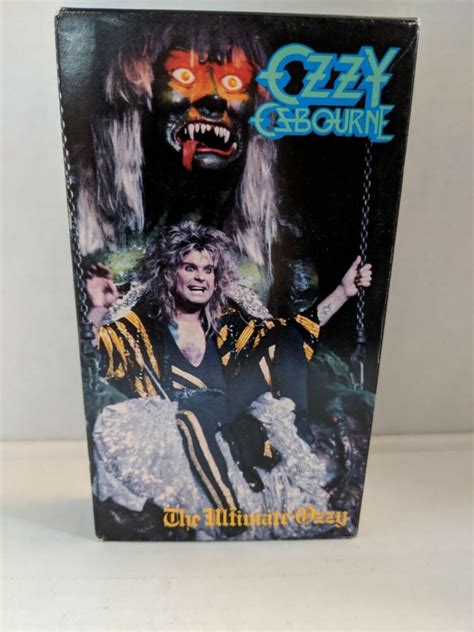 Ozzy Osbourne THE ULTIMATE OZZY VHS 1986 Live Concert | Rhinestone ...