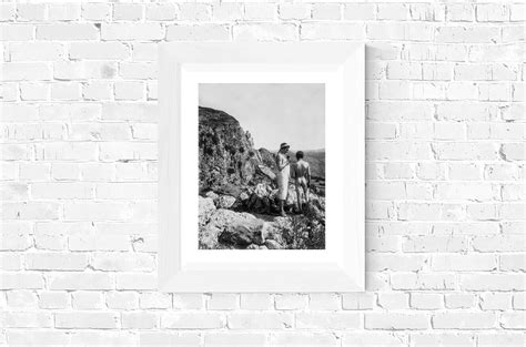 Two Nude Men Outdoors By Mountain Vintage Nude Male Etsy