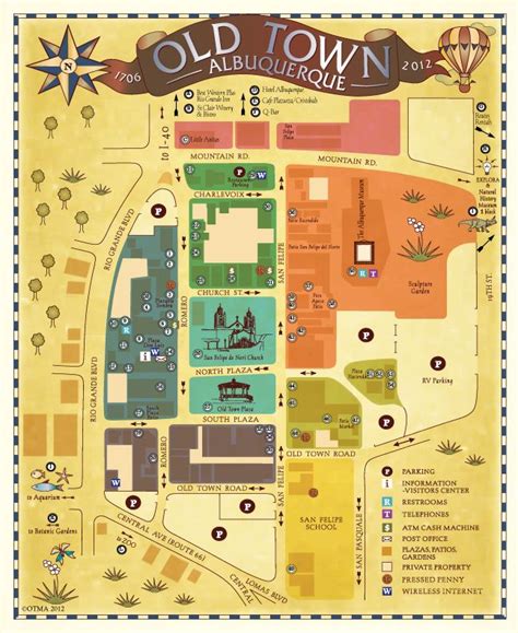 town albuquerque map  guide