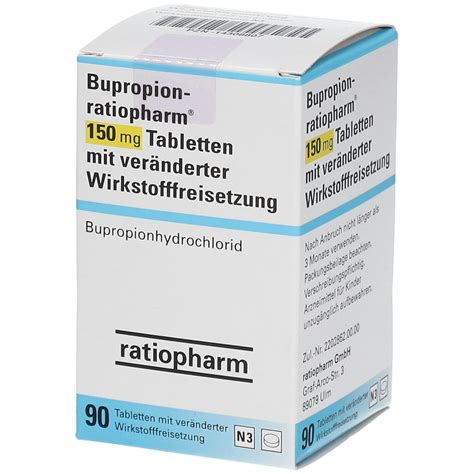 Bupropion Ratiopharm® 150 Mg 90 St Mit Dem E Rezept Kaufen Shop Apotheke