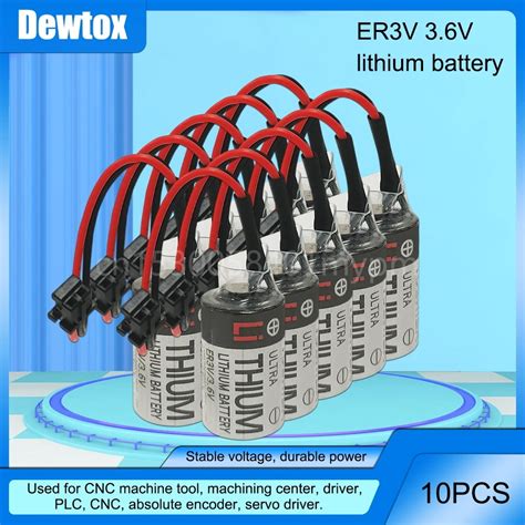 10PCS ER3V 3 6V 1000mAh JZSP BA01 PLC CNC Industrial Lithium Battery