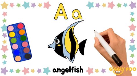 A Is For Awesome Draw A Sparkling Angelfish Letter A Fun Art For