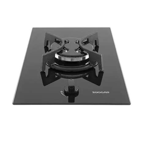 Cooktop Suggar 1 Boca Trich Ferro Fundido Vidro Preto Bivolt Fg0101fvp