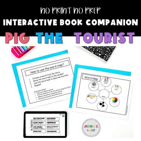 Pig The Tourist Interactive Pdf Book Companion Great For Using With