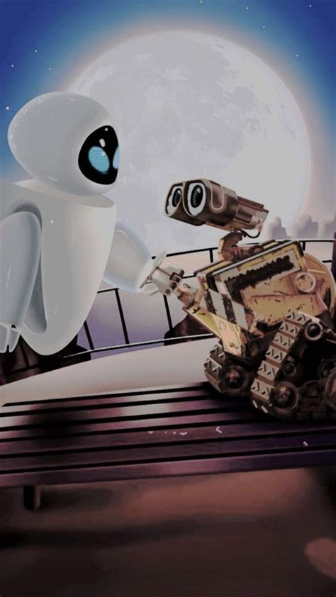 Wall E And Eva Disney Wallpaper Cute Disney Wallpaper Cute Cartoon