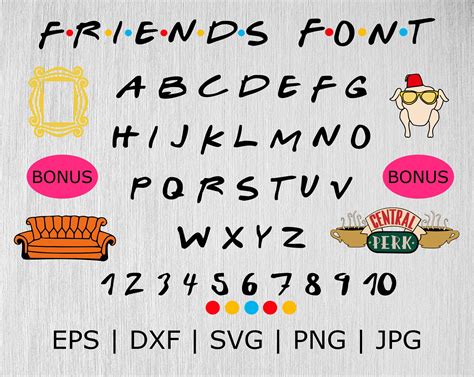 Friends SVG Friends Font SVG Friends Tshirt Print | Etsy UK