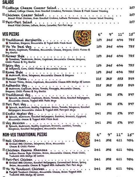 Tossin Pizza Menu and Price List for Bandra West, Mumbai | nearbuy.com