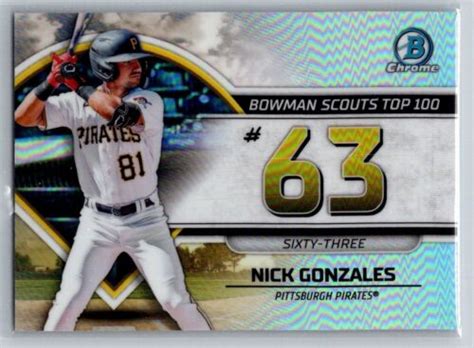 Bowman Chrome Bowman Scouts Top Nick Gonzales Btp Ebay