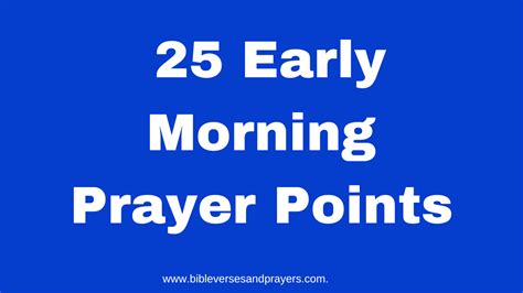 25 Early Morning Prayer Points To Start Your Day Right