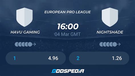 HAVU Gaming Vs Nightshade Odds Scores Picks Predictions