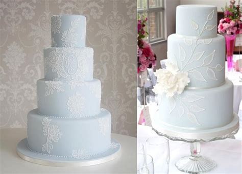 Wedding Cakes In Pale Blue Cake Geek Magazine