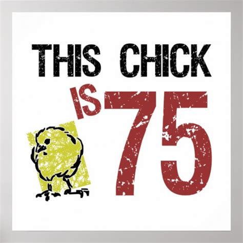 Women's Funny 75th Birthday Poster | Zazzle