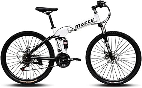 Macce Speed Folding Mountain Bike Spoked Wheel Inch White Buy