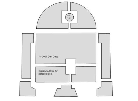 Printable Stencil For R2D2