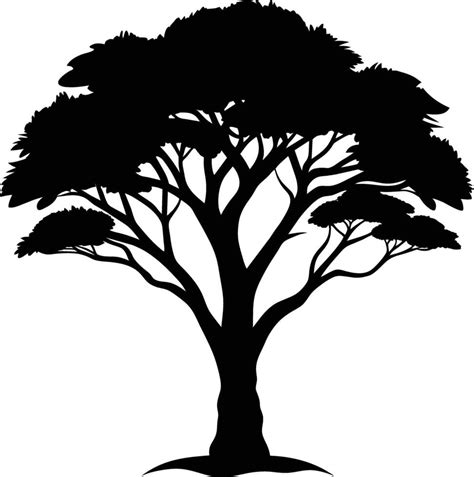 A Illustration Of African Tree Silhouette 45363068 Vector Art At Vecteezy