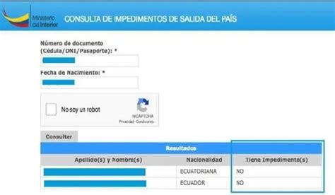 Consultar Impedimento De Salida Del Pa S Ecu