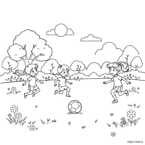 Spring Sports Coloring Pages