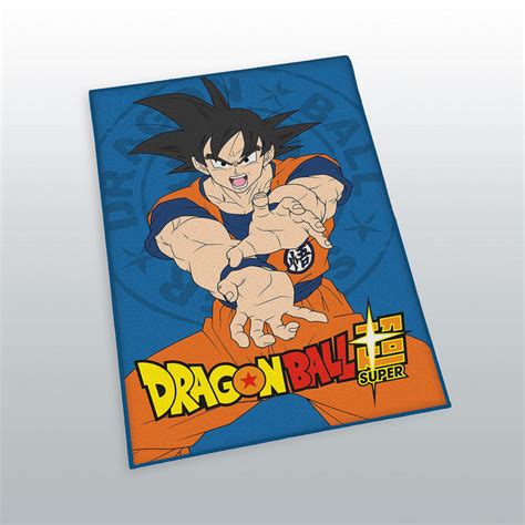 Tapis Dragon Ball Z Son Goku Bleu 80 Cm X 120 Cm Tapis Sur