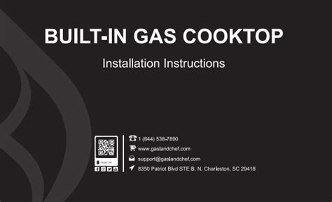 Gas Cooktop Installation