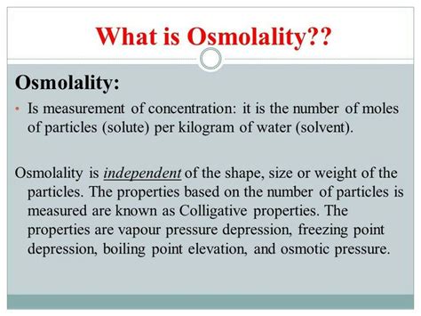 Osmolality | Physiology, Vascular, Medicine