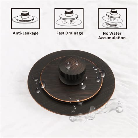 Snapklik Artiwell Universal Lift And Turn Bath Drain Stopper And