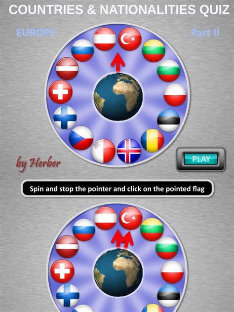 Countries Wheel II Fun Activities Games Games | PDF