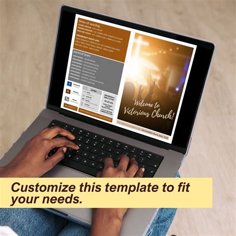 Editable Church Bulletin Template - Etsy